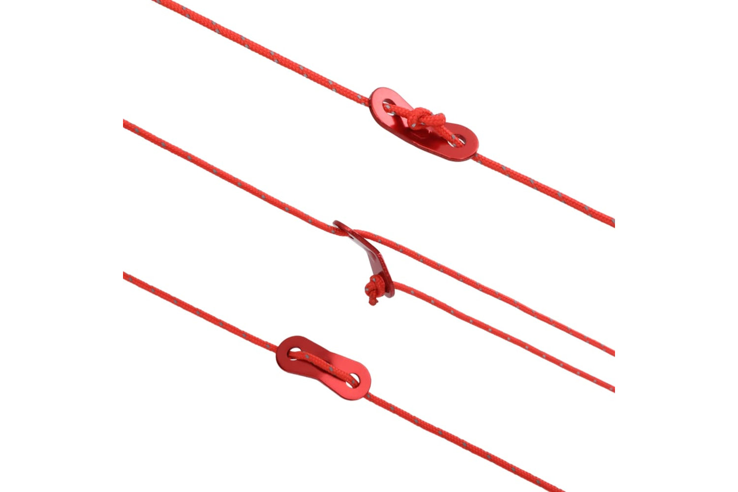 vidaXL 4008129 Tent Guy Rope With Reflective Strips And Spanners 50 M 5mm-5