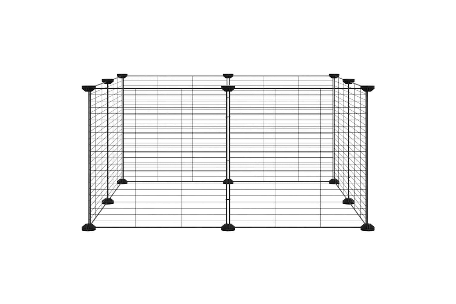vidaXL 171624 8-panel Pet Cage Black 35x35cm Steel-2