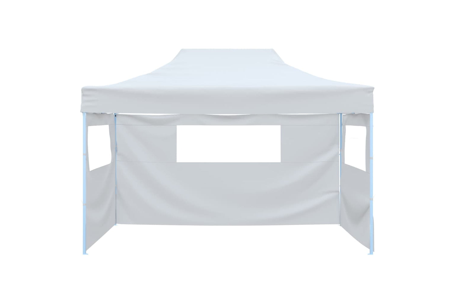 Vidaxl Foldable Patry Tent With 3 Sidewalls 3x4.5 M White-2