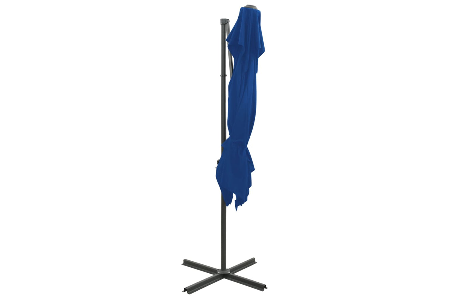 vidaXL 312365 Cantilever Umbrella With Double Top Azure Blue 250x250cm-4