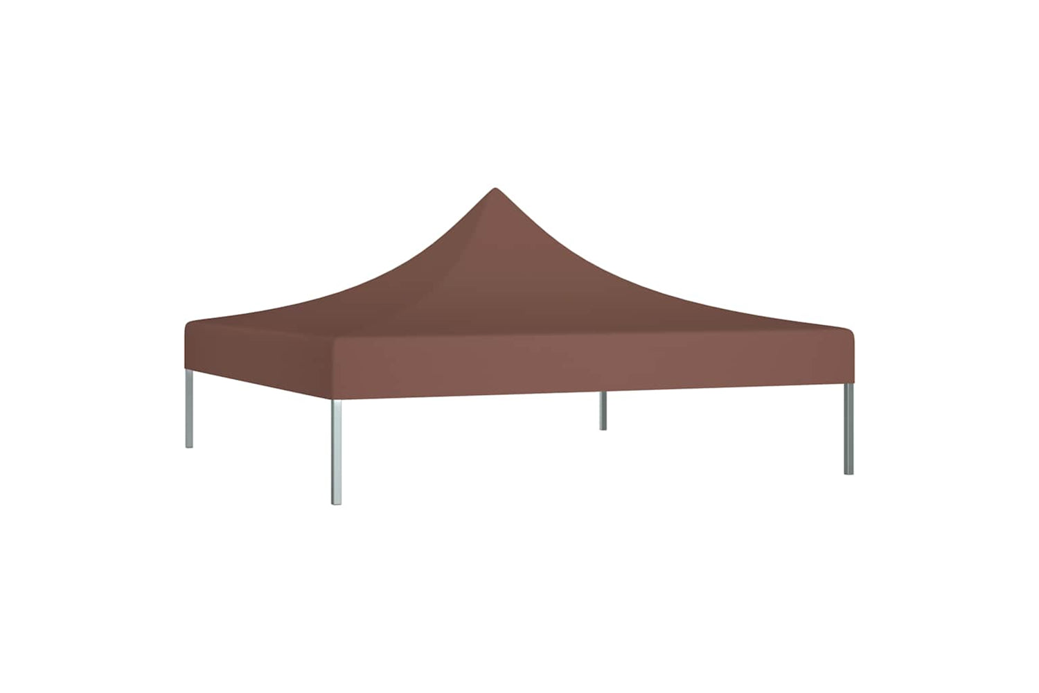 Vidaxl Party Tent Roof 3x3 M Brown 270 G/m2-2