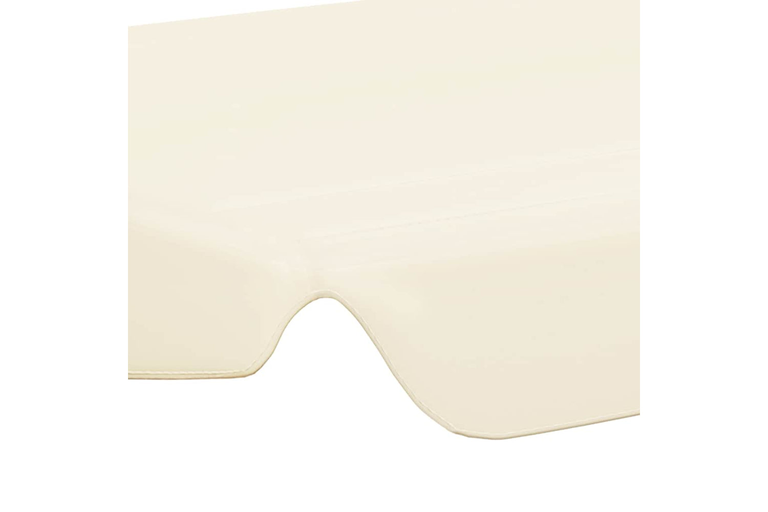 Vidaxl Replacement Canopy For Garden Swing Cream 150/130x105/70 Cm-4