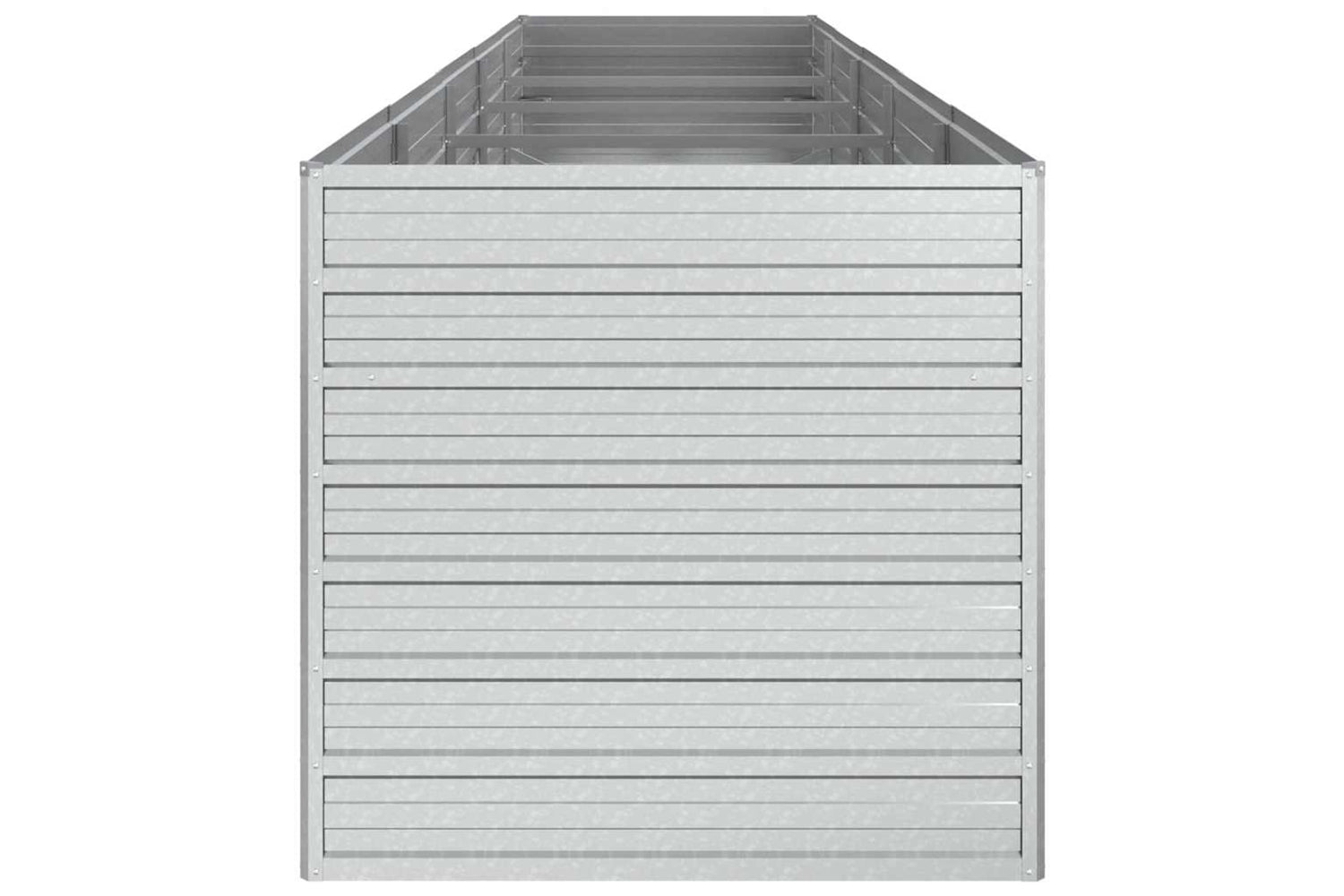 Vidaxl Garden Raised Bed 400x80x77 Cm Galvanized Steel Silver-4