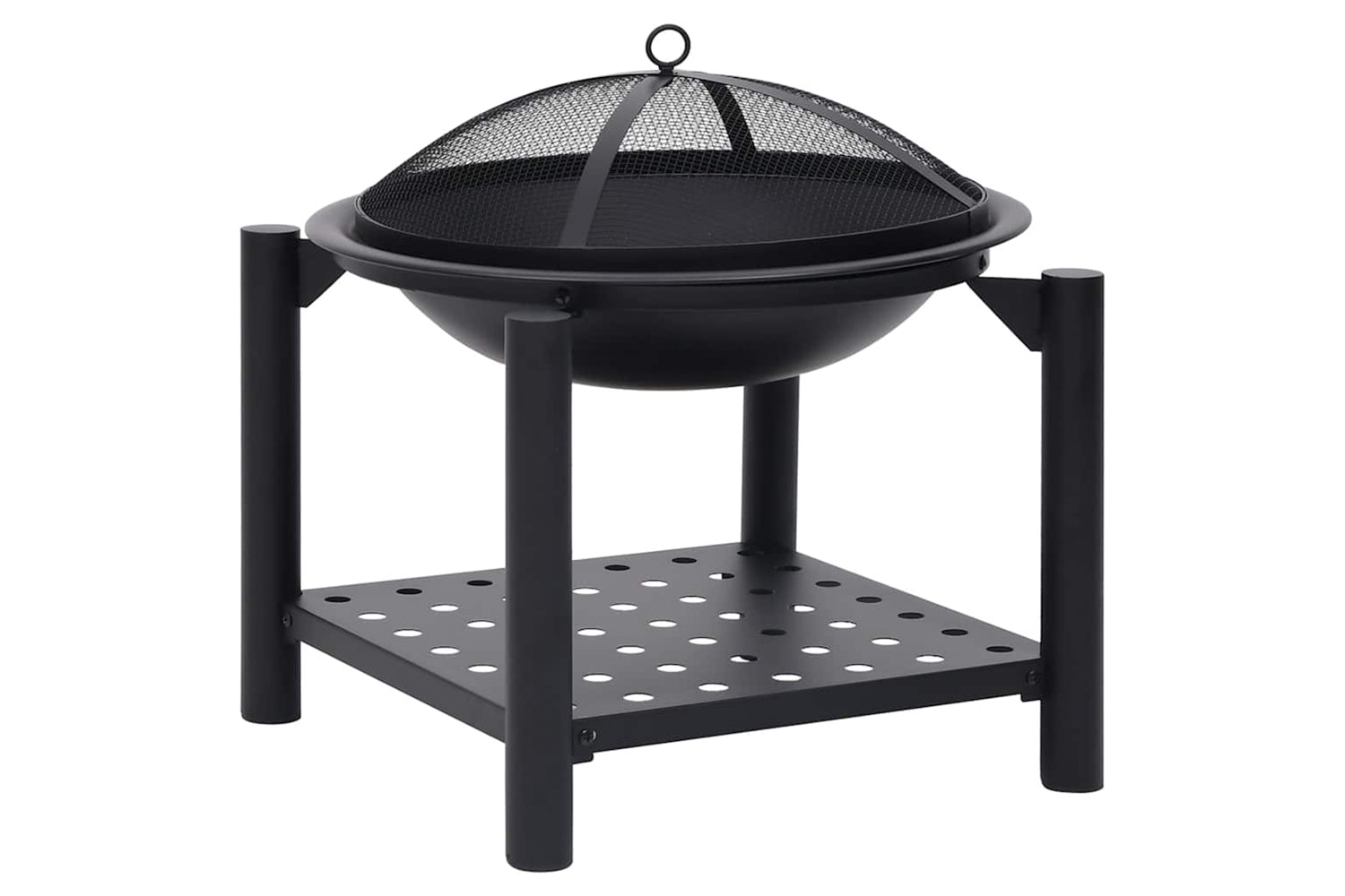 Vidaxl 313639 Fire Pit With Poker 54x54x55 Cm Steel-2