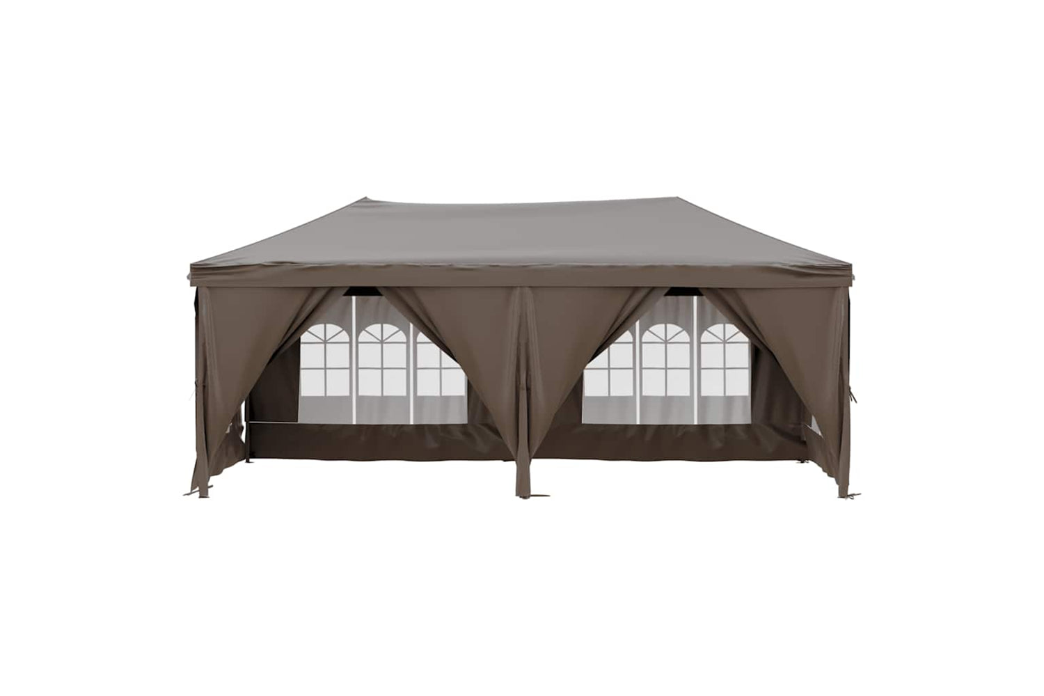 Vidaxl 93547 Folding Party Tent With Sidewalls Taupe 3x6 M-2