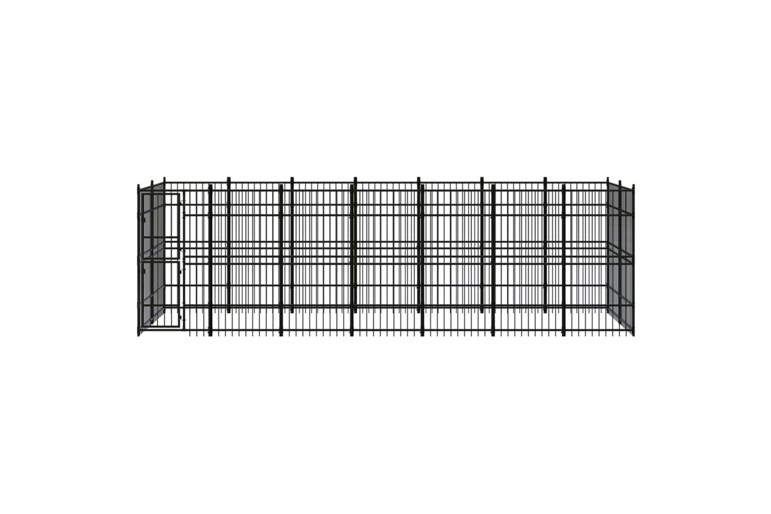 Vidaxl 3097961 Outdoor Dog Kennel Steel 12.9 M2-2