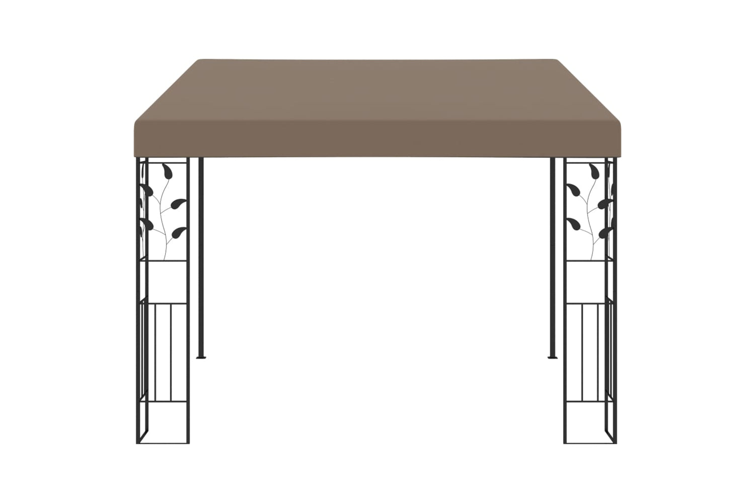 Vidaxl Wall-mounted Gazebo 3x3x2.5 M Taupe-2