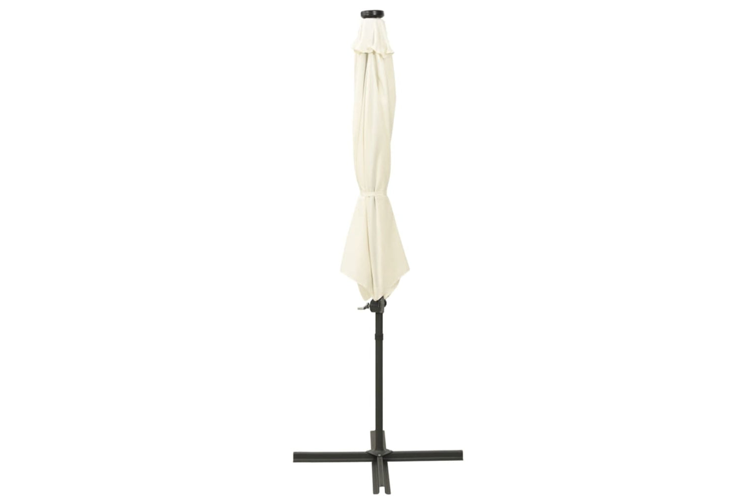 Vidaxl 312336 Cantilever Umbrella With Pole And Led Lights Sand 300 Cm-7