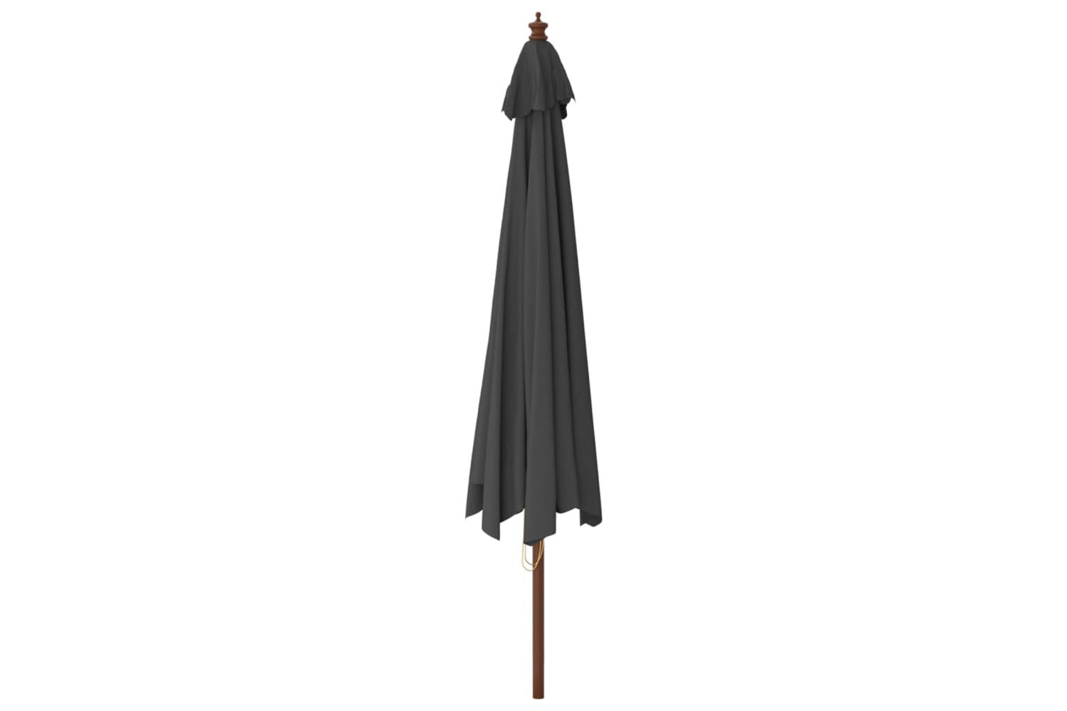 vidaXL 363177 Garden Parasol With Wooden Pole Anthracite 400x273cm-4