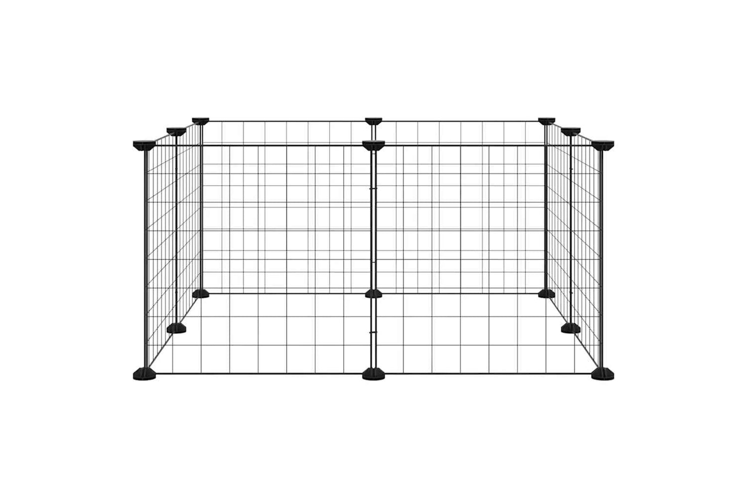 vidaXL 171621 8-panel Pet Cage Black 35x35cm Steel-2
