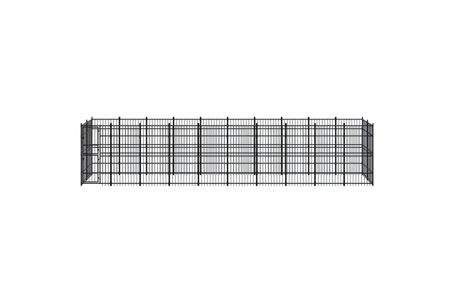 Vidaxl 3097964 Outdoor Dog Kennel Steel 18.43 M2-2