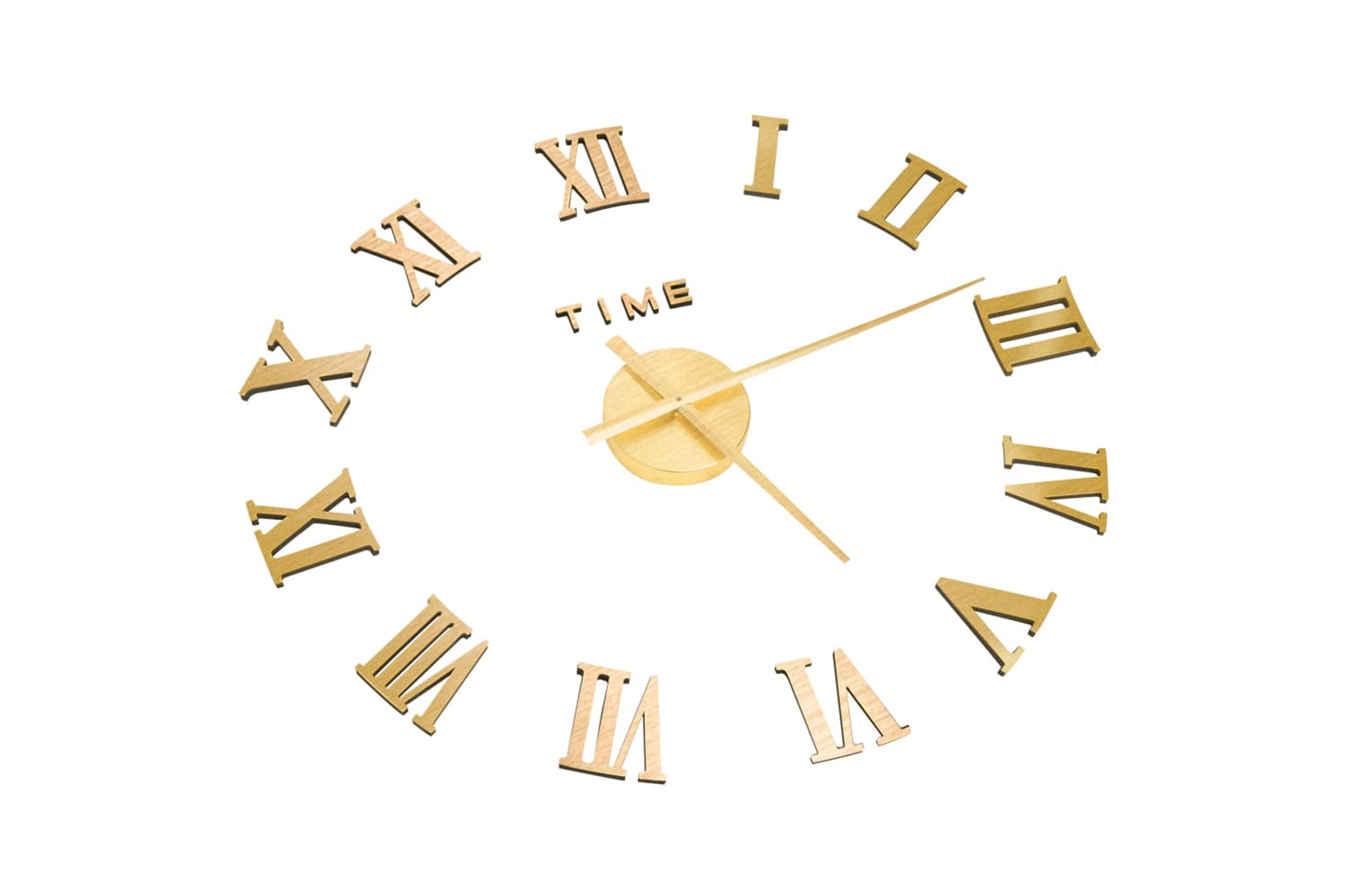 Vidaxl 325160 3D Wall Clock Modern Design 100 cm | Golden-2