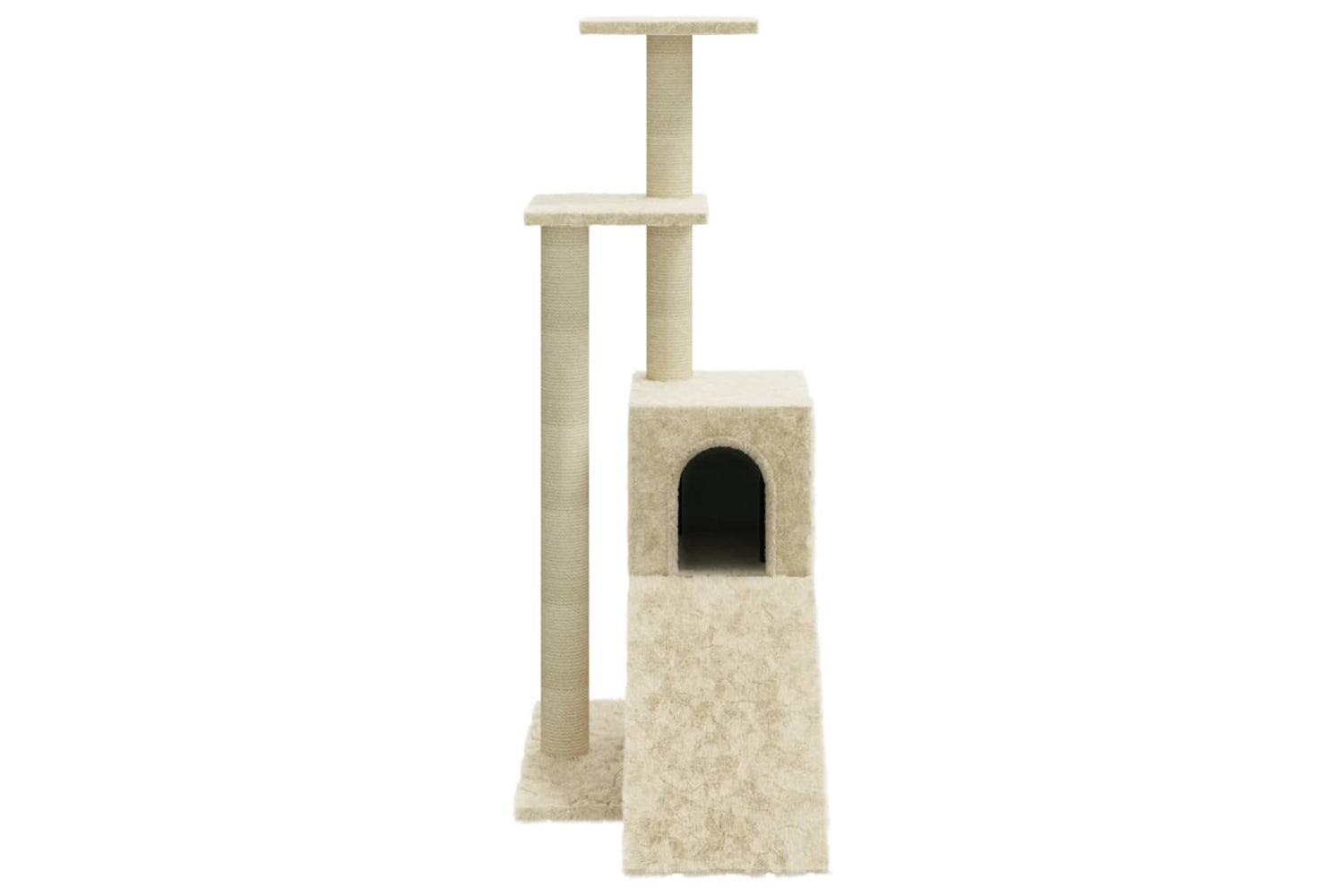 vidaXL 171512 Cat Tree With Sisal Scratching Posts Cream 92cm-4