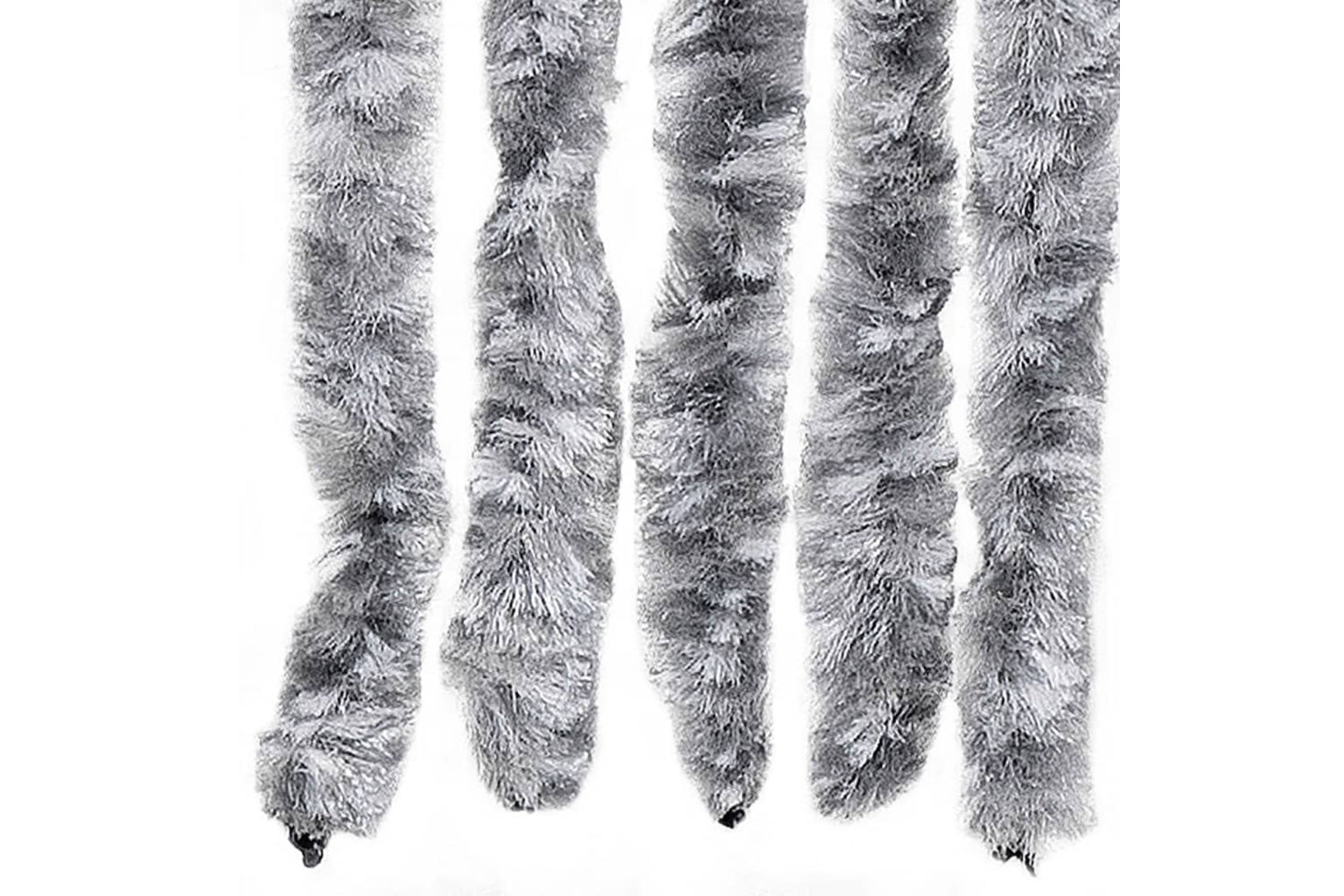 vidaXL Insect Curtain White And Grey 90x200cm Chenille-4