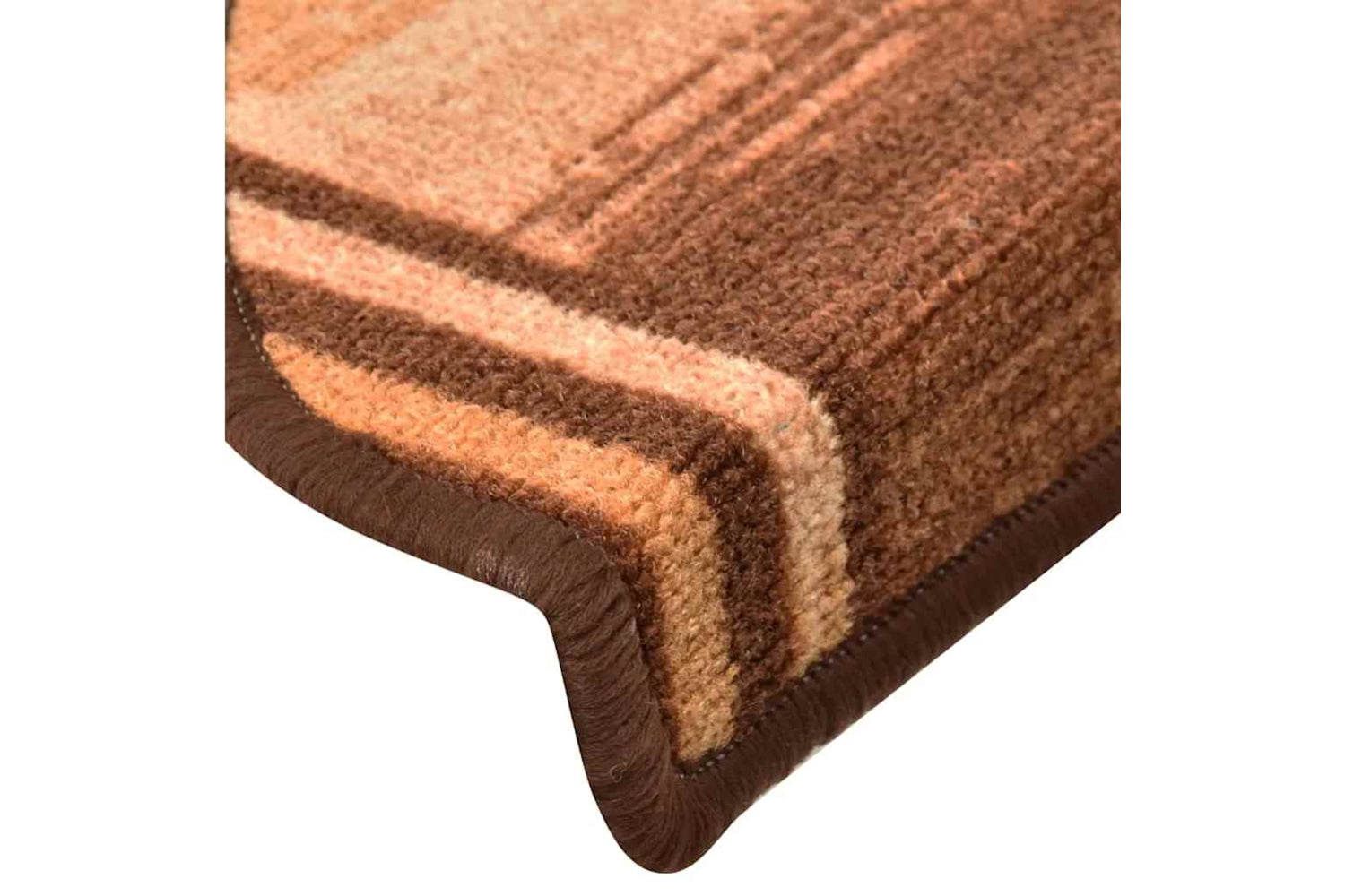 vidaXL 322413 Self-adhesive Stair Mats 15 Pcs Brown 65x21x4cm-6