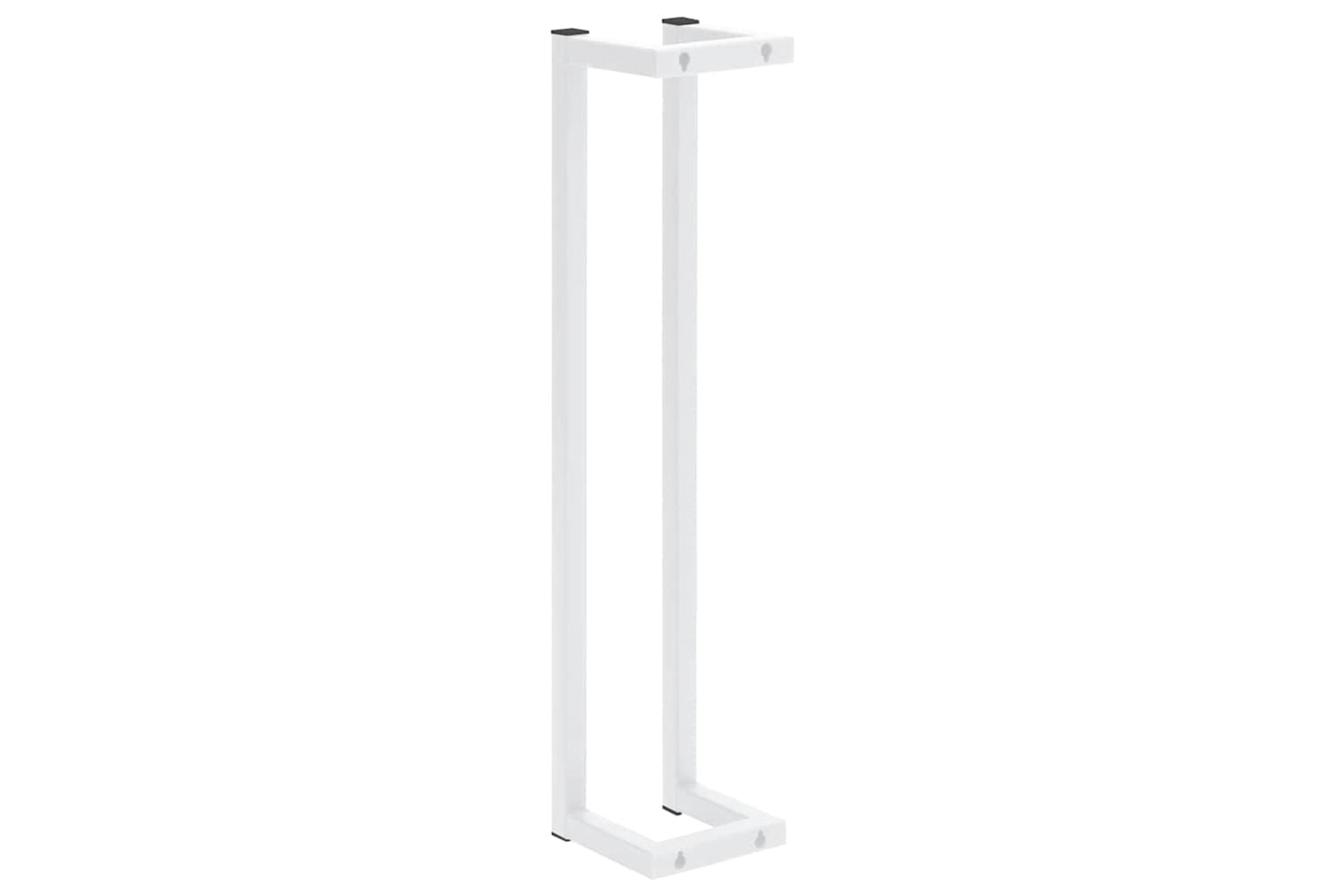 vidaXL 336116 Towel Rack White 12.5x12.5x60cm Steel-5