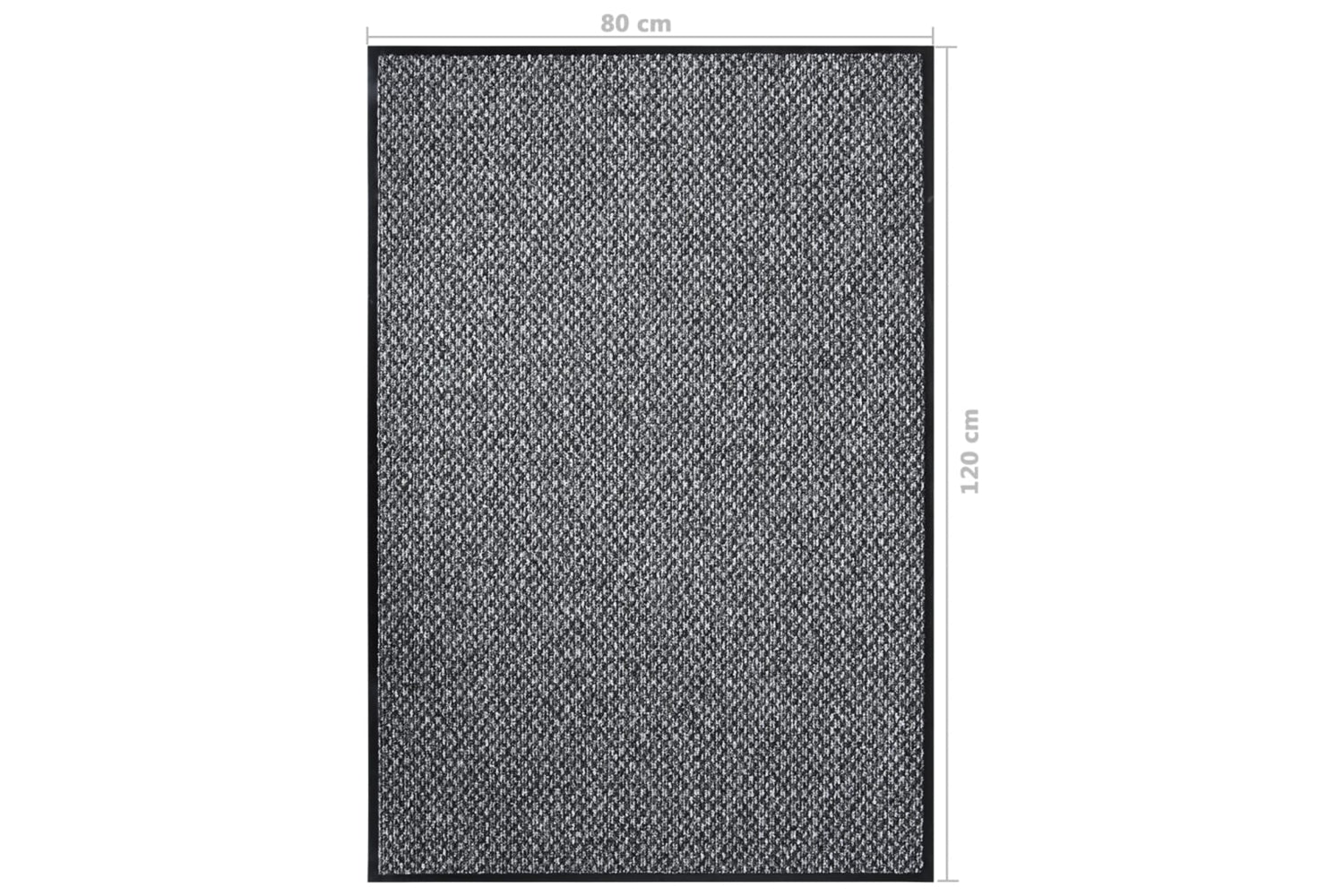 vidaXL 331574 Doormat Grey 80x120cm-6