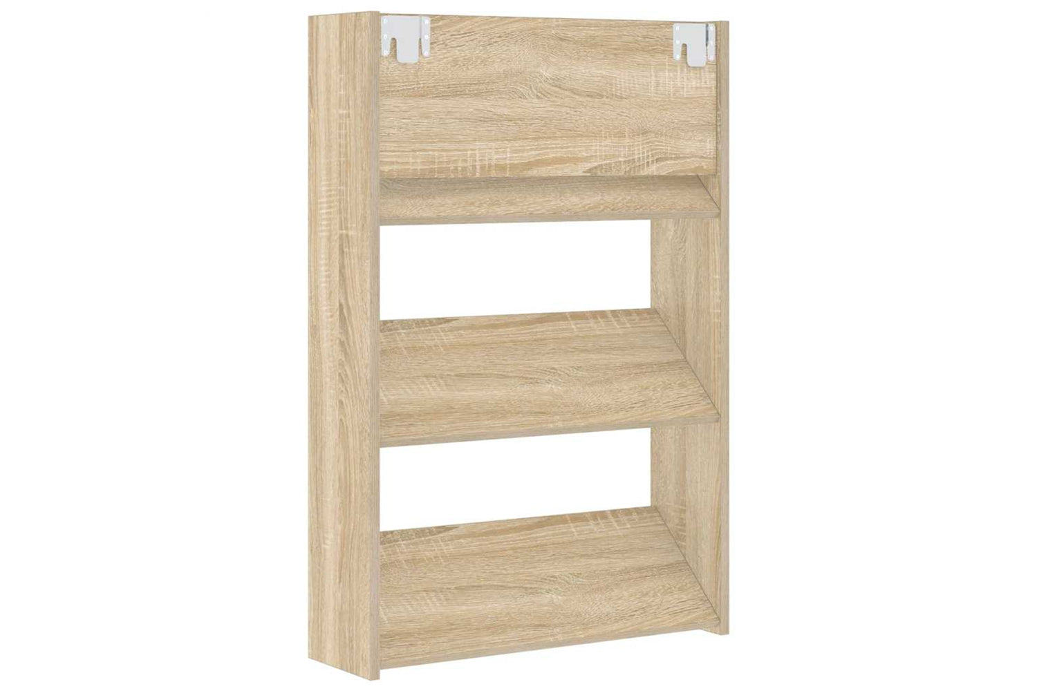 vidaXL 806766 Wall Shoe Cabinets 2 Pcs Sonoma Oak 60x18x90cm Engineered Wood-7