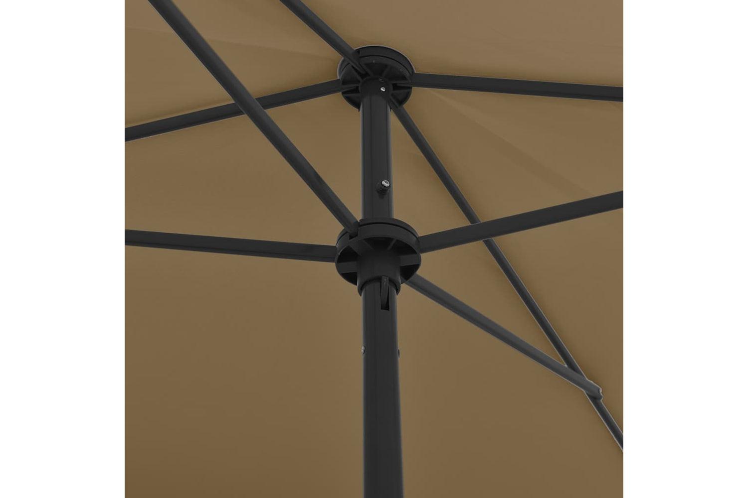 vidaXL 314730 Beach Umbrella Taupe 200x125cm-6