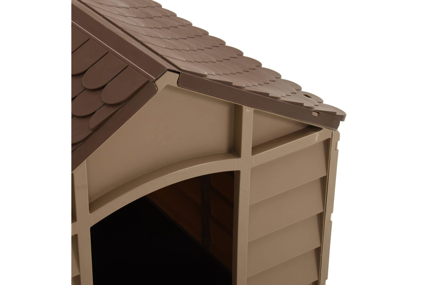 vidaXL 316180 Dog House Brown 71x71.5x68cm Pp-6
