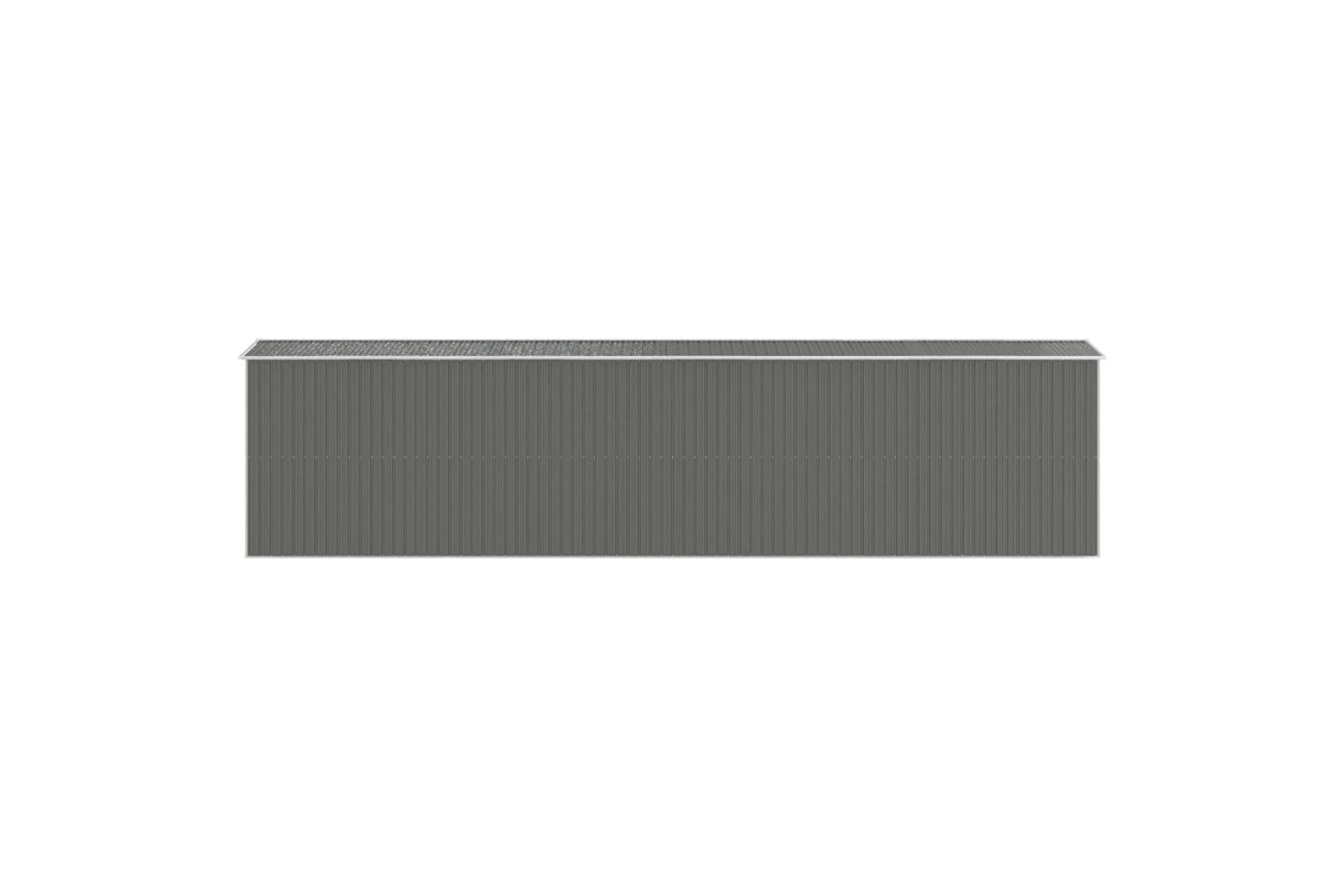 Vidaxl Garden Shed Light Grey 192x855x223 Cm Galvanised Steel-4