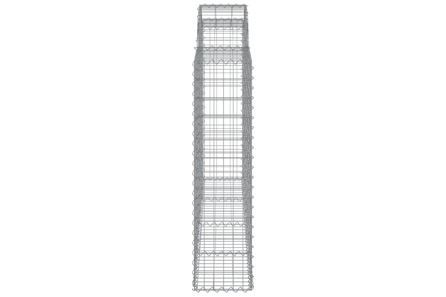 vidaXL 3146134 Arched Gabion Baskets 5 Pcs 200x30x120/140cm Galvanised Iron-4
