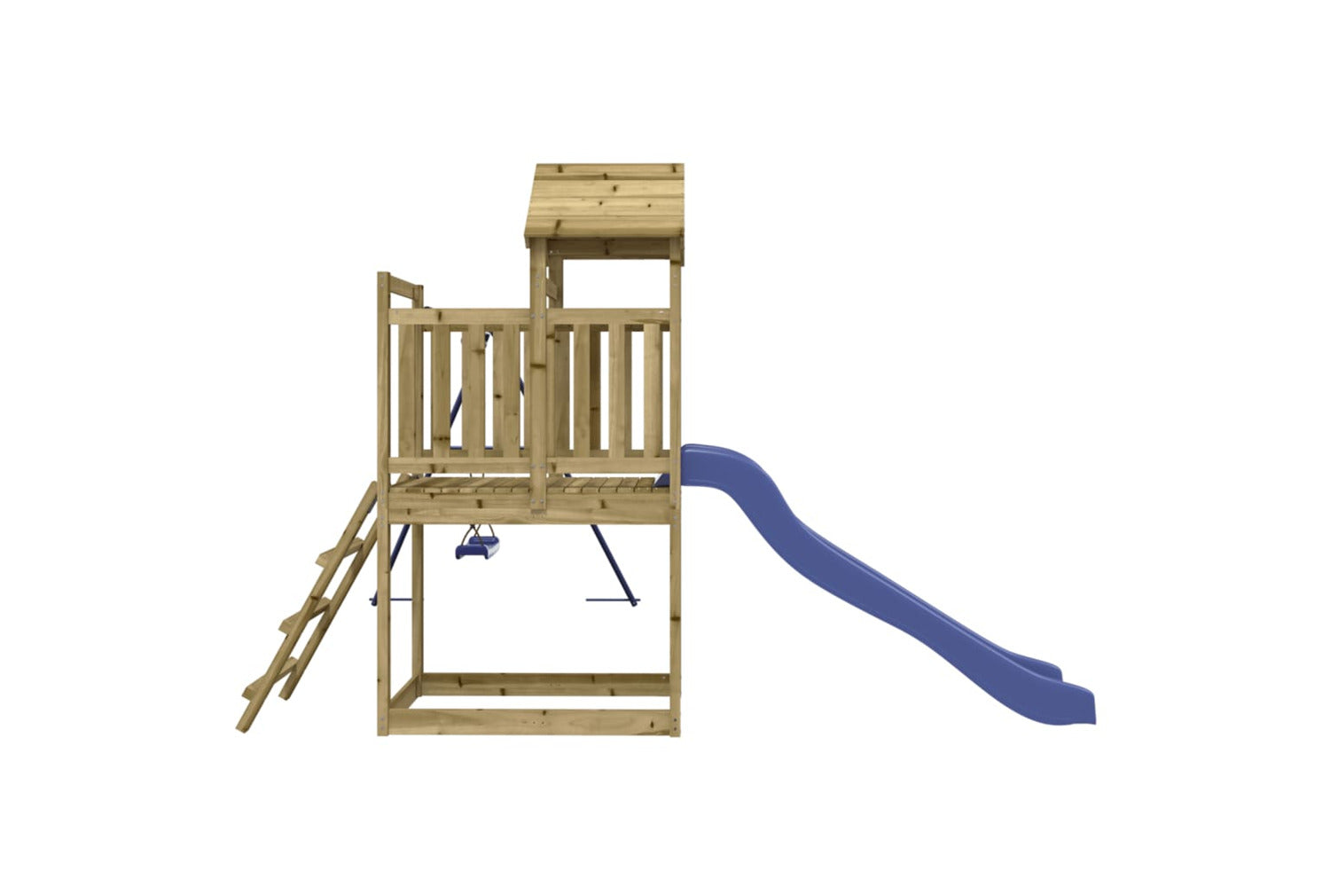 Vidaxl 3155878 Playhouse With Slide Swing Impregnated Wood Pine-5