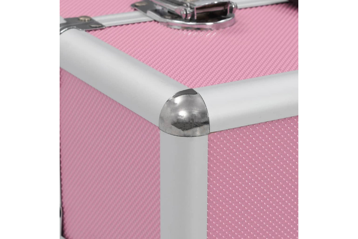 vidaXL 91838 Make-up Case 37x24x35cm Pink Aluminium-4