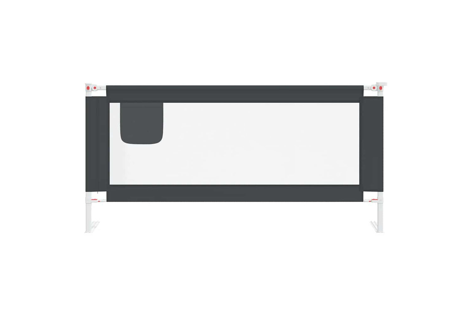 Vidaxl Toddler Safety Bed Rail Dark Grey 190x25 Cm Fabric-2