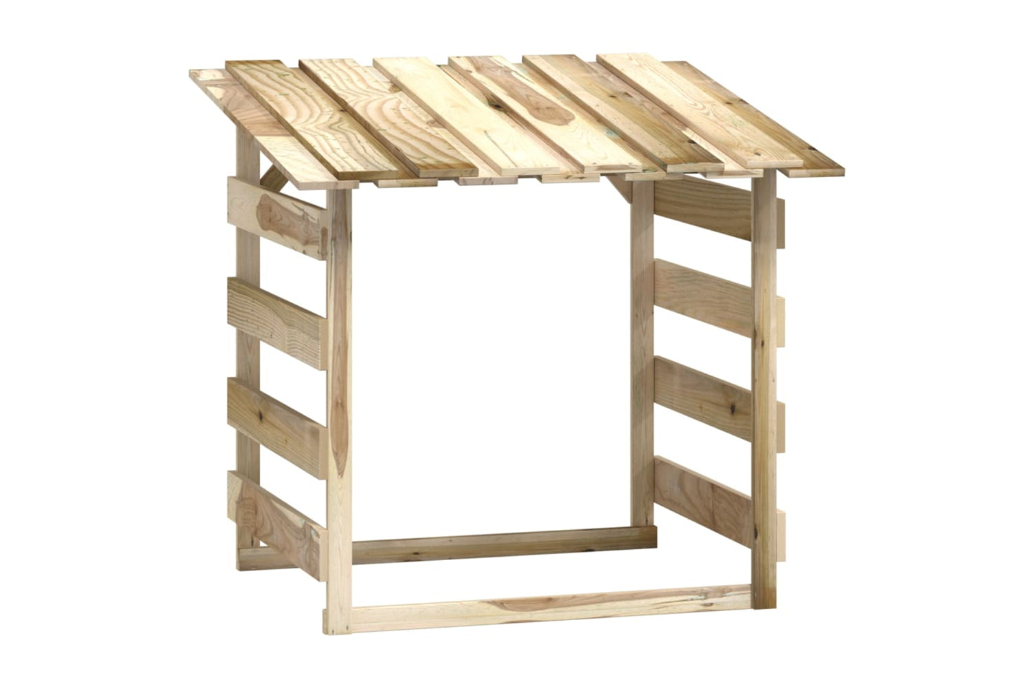 vidaXL 3096647 Pergolas With Roofs 6 Pcs 100x90x100cm Impregnated Pinewood-2