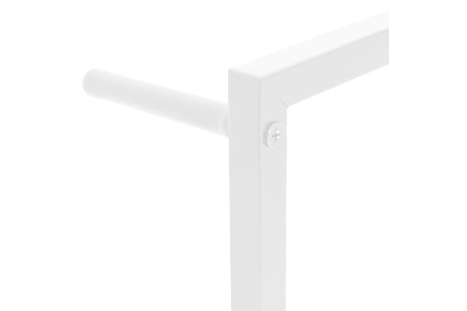vidaXL 336119 Towel Rack White 45x10x115cm Steel-4