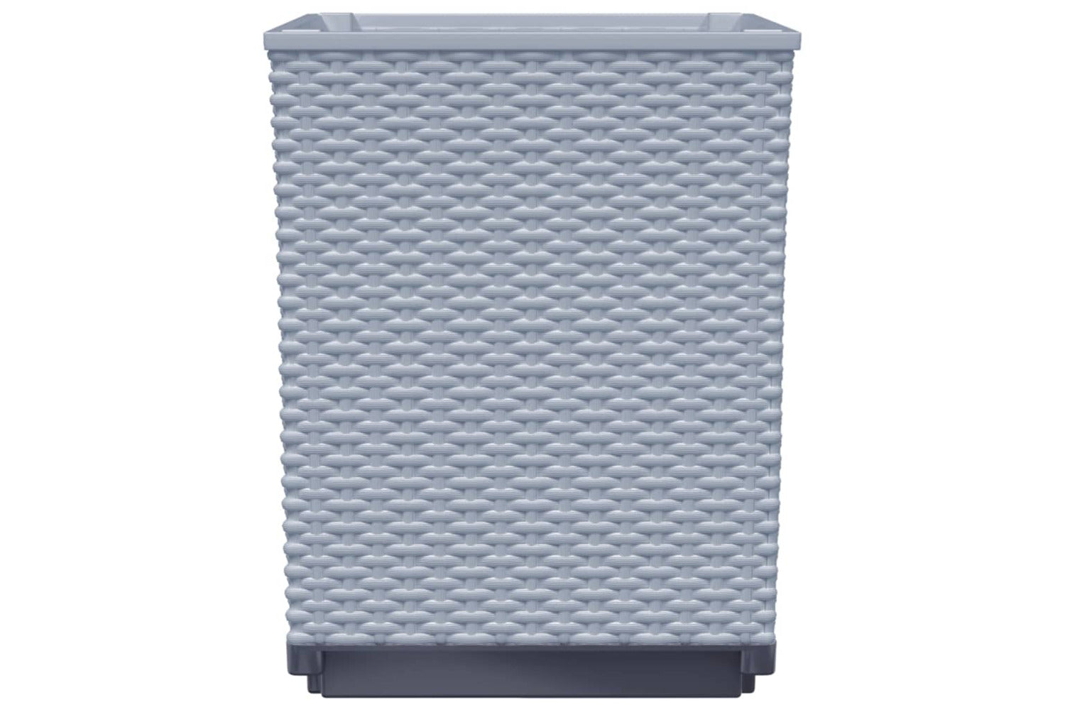 vidaXL 364186 Planters 4 Pcs Light Grey 30x30x37cm Polypropylene