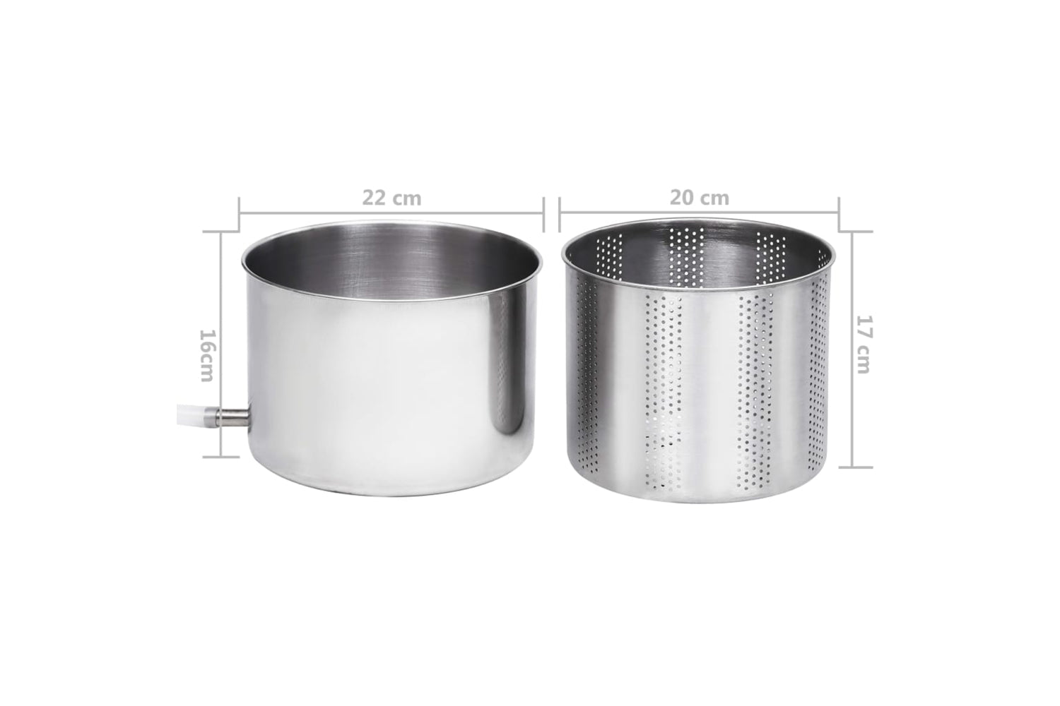 vidaXL 146897 Fruit And Wine Press Stainless Steel 6 L-8