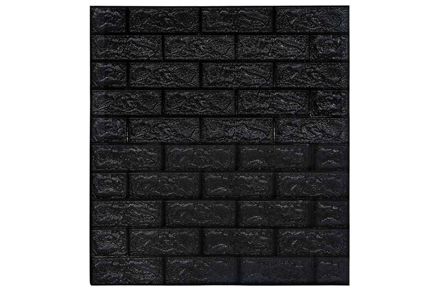 Vidaxl 150724 3d Wallpaper Bricks Self-adhesive 10 Pcs Black-2