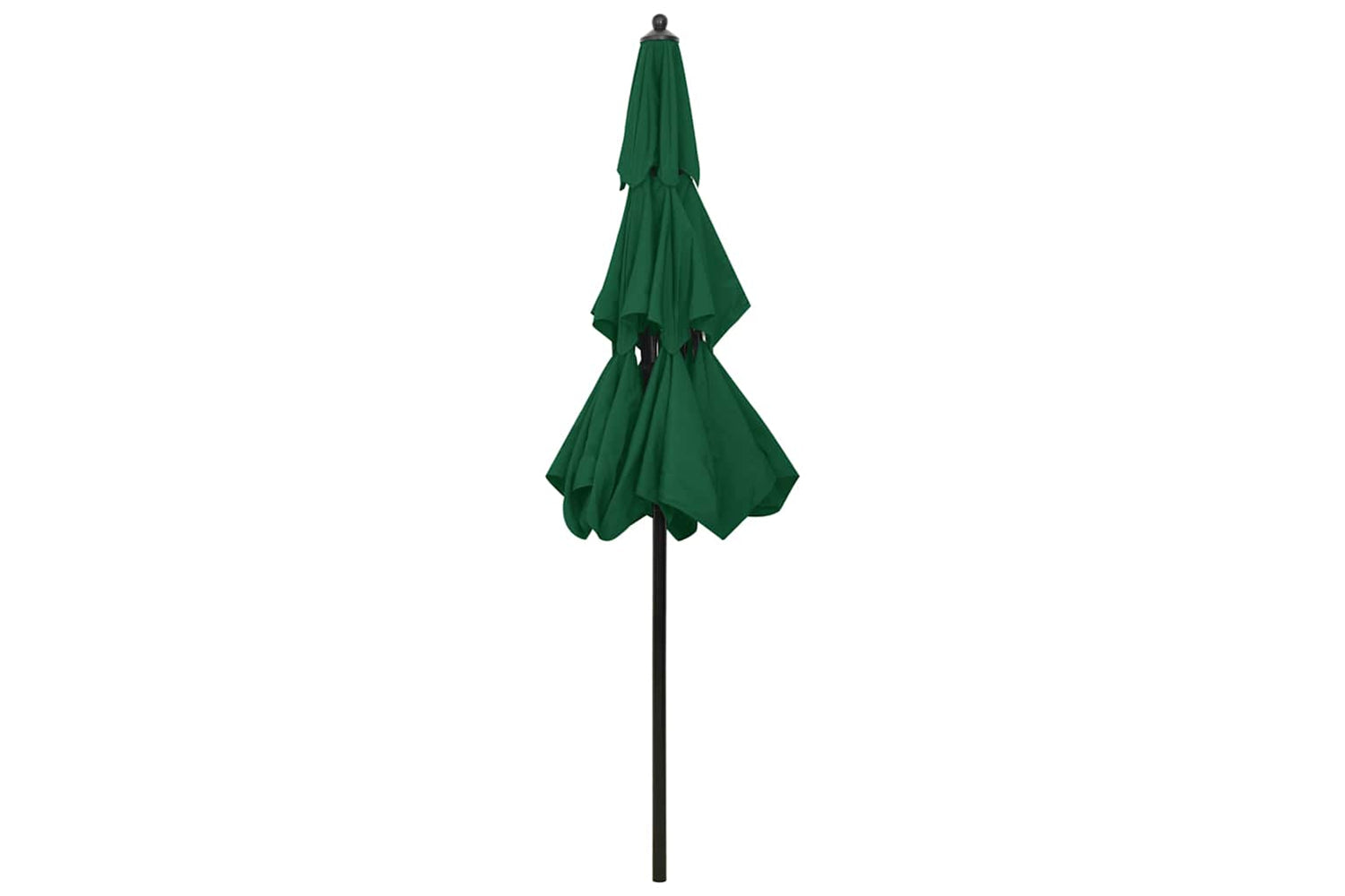 Vidaxl 313861 3-tier Parasol With Aluminium Pole Green 2.5 M-4