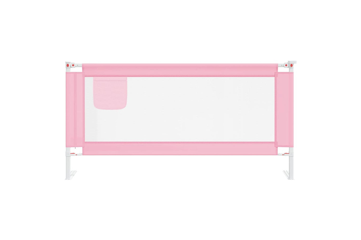 Vidaxl Toddler Safety Bed Rail Pink 180x25 Cm Fabric-2