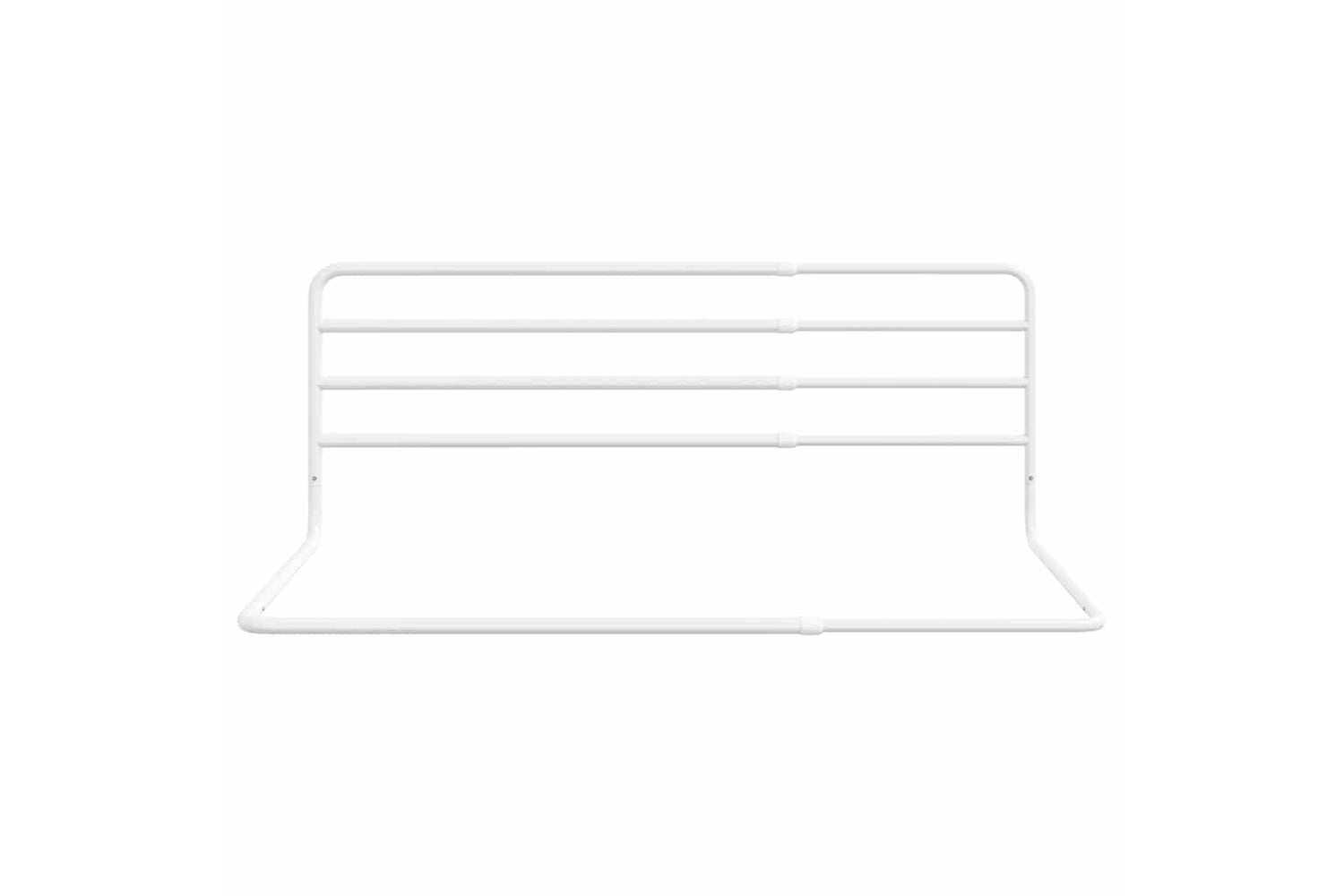 Vidaxl Toddler Safety Bed Rail White (76-137)x55 Cm Iron-2