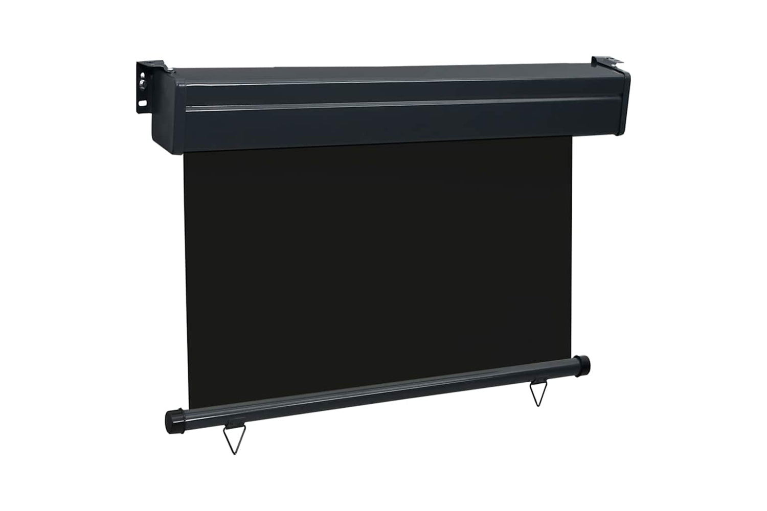 vidaXL Balcony Side Awning 85x250cm Black-3