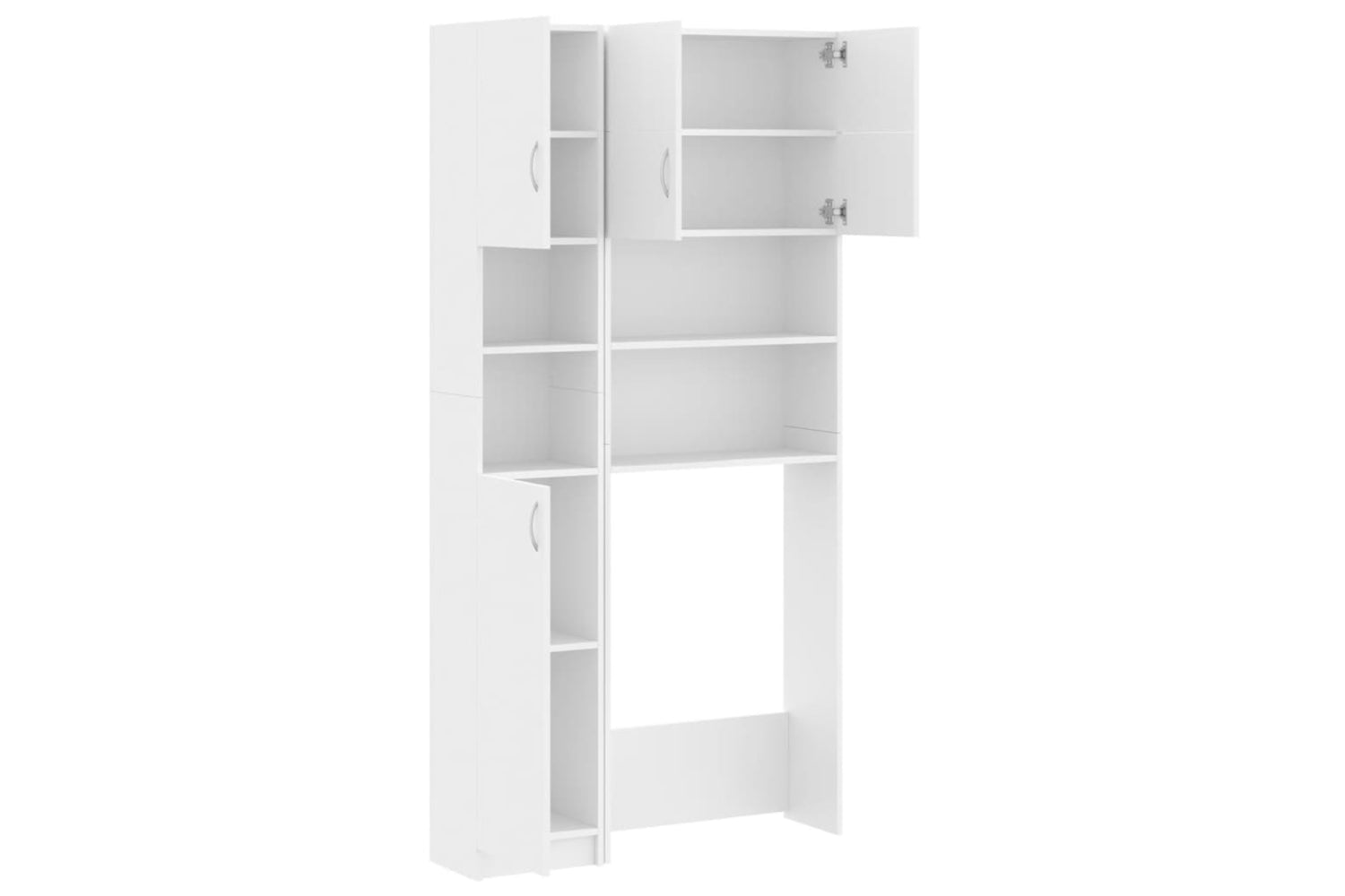 Vidaxl 3055636 Washing Machine Cabinet Set White Engineered Wood-4
