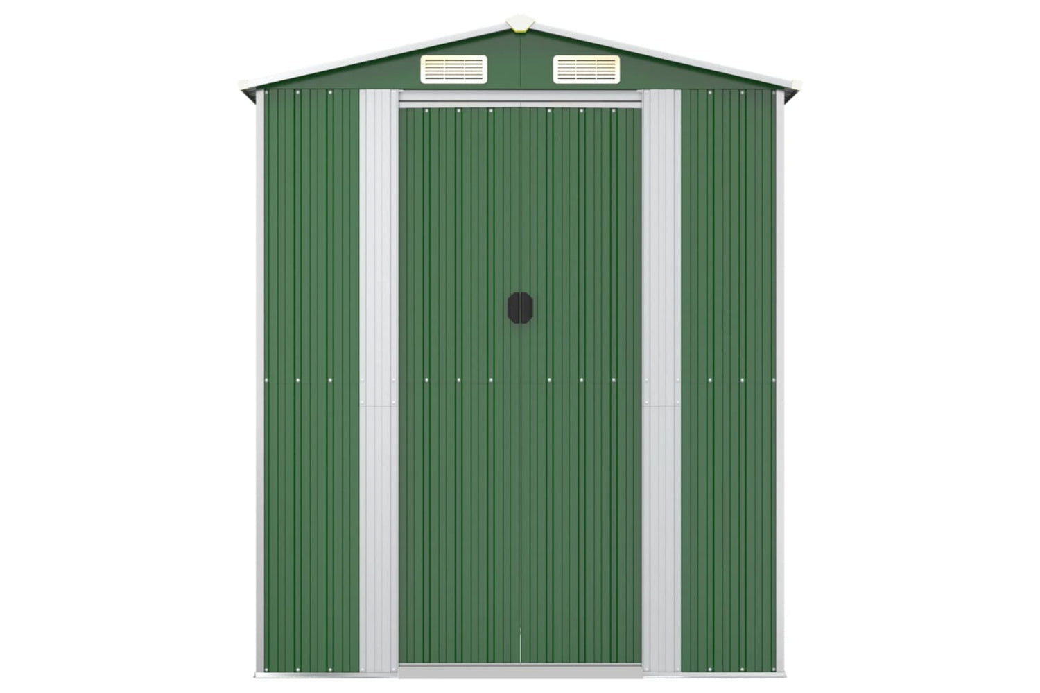 vidaXL 3147433 Garden Shed Green 192x689x223cm Galvanised Steel-3