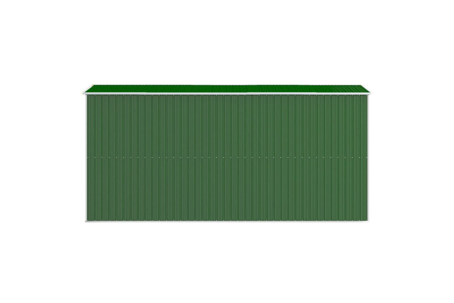 vidaXL 3147430 Garden Shed Green 192x440x223cm Galvanised Steel-4