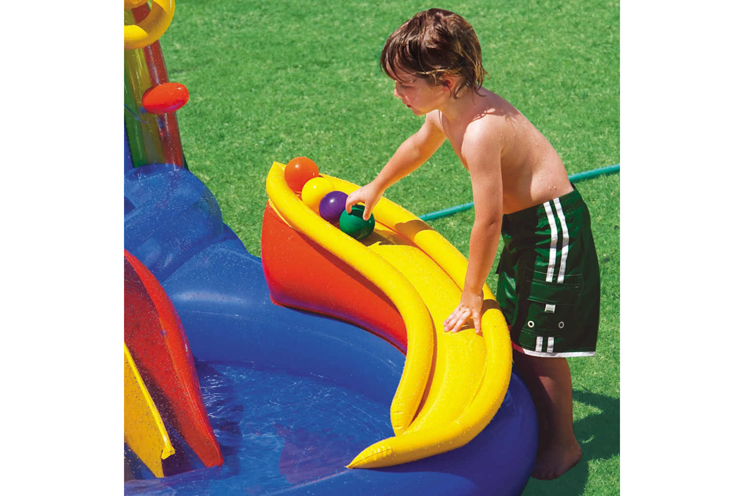 Intex Inflatable Pool Rainbow Ring Play Center 297x193 X135 Cm 57453np-4