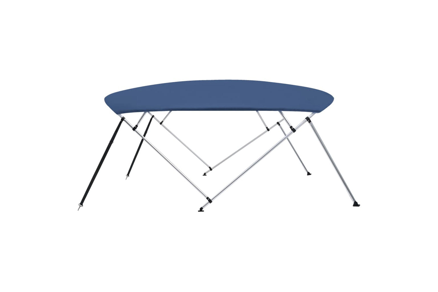 vidaXL 93141 4 Bow Bimini Top Navy Blue 243x(230-244)x137cm-5