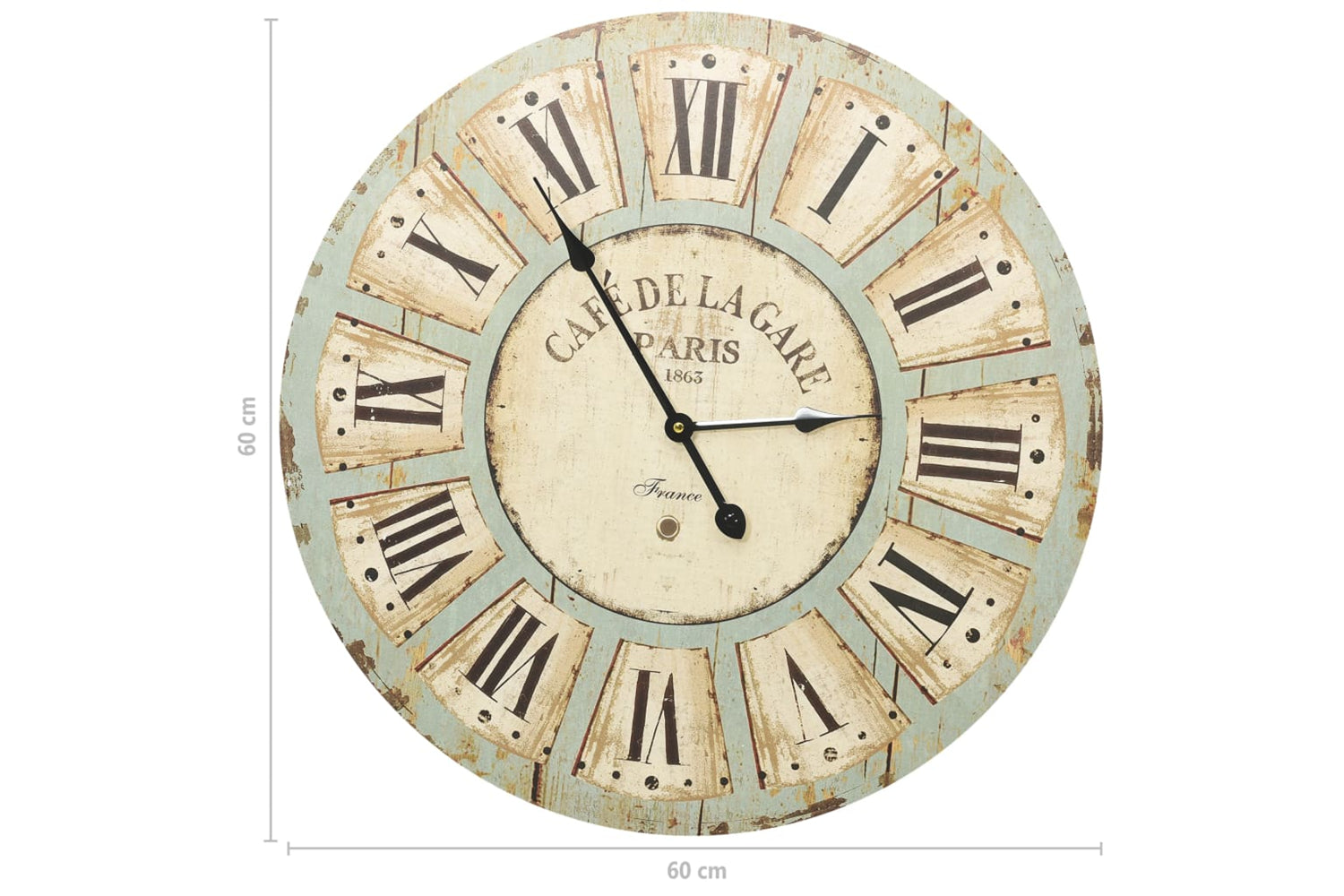 Vidaxl 325183 Wall Clock 60 cm | Multicolour-4