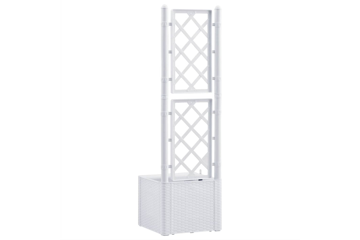 Vidaxl 313963 Garden Raised Bed With Trellis And Self Watering System White-4
