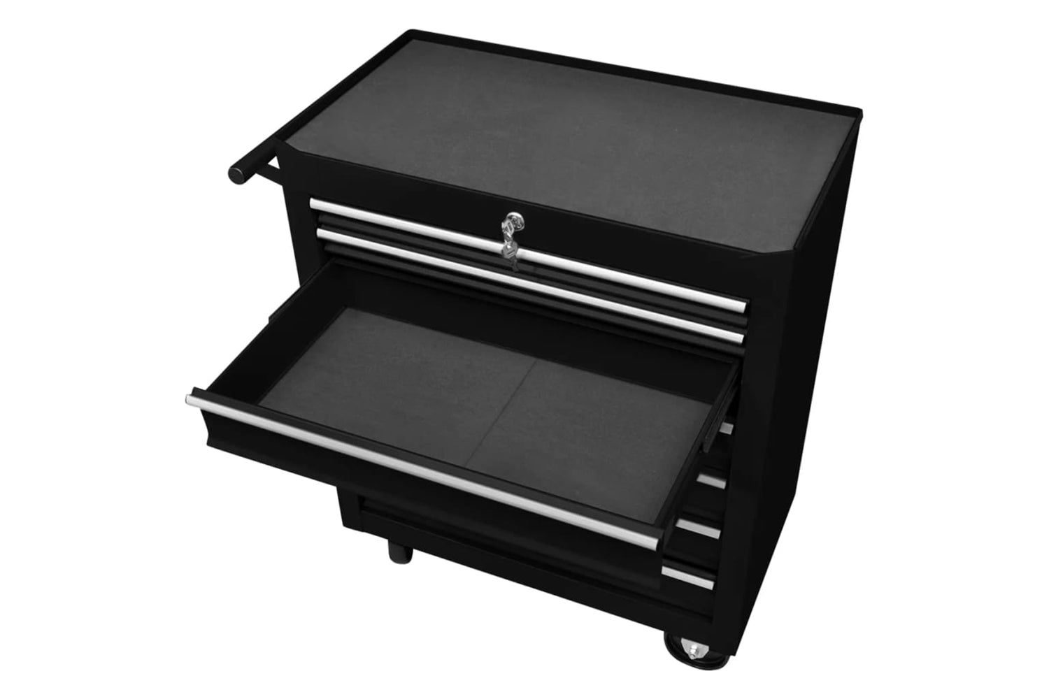 vidaXL 147174 Workshop Tool Trolley with 7 Drawers | Black-4