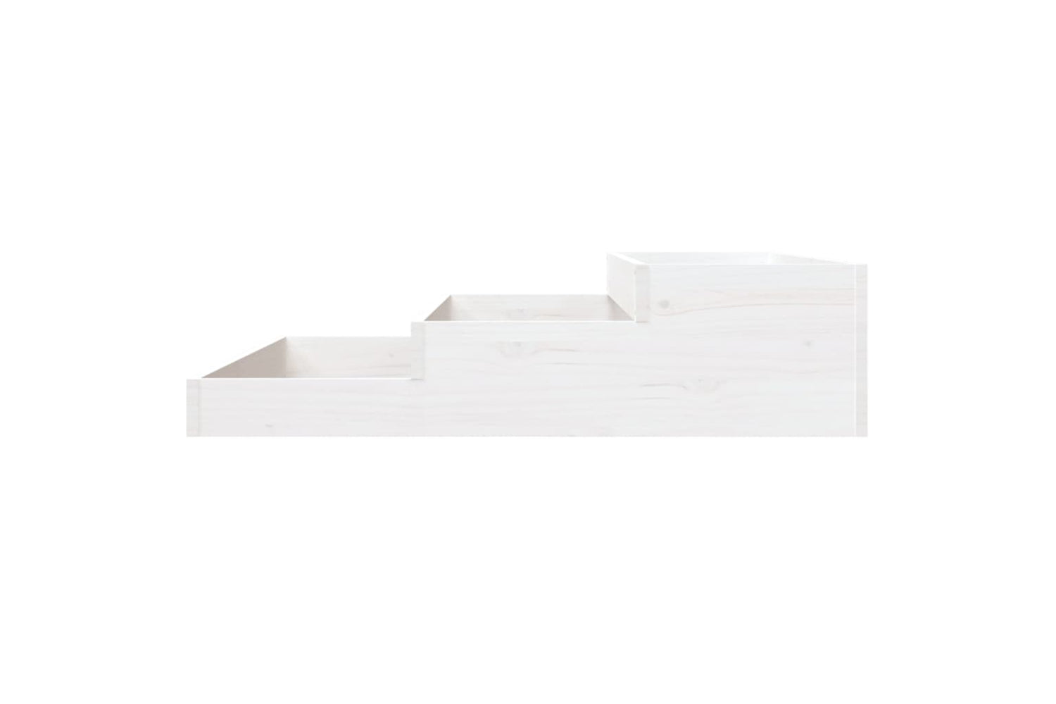 vidaXL 823914 Planter White 107x107x27cm Solid Wood Pine-4
