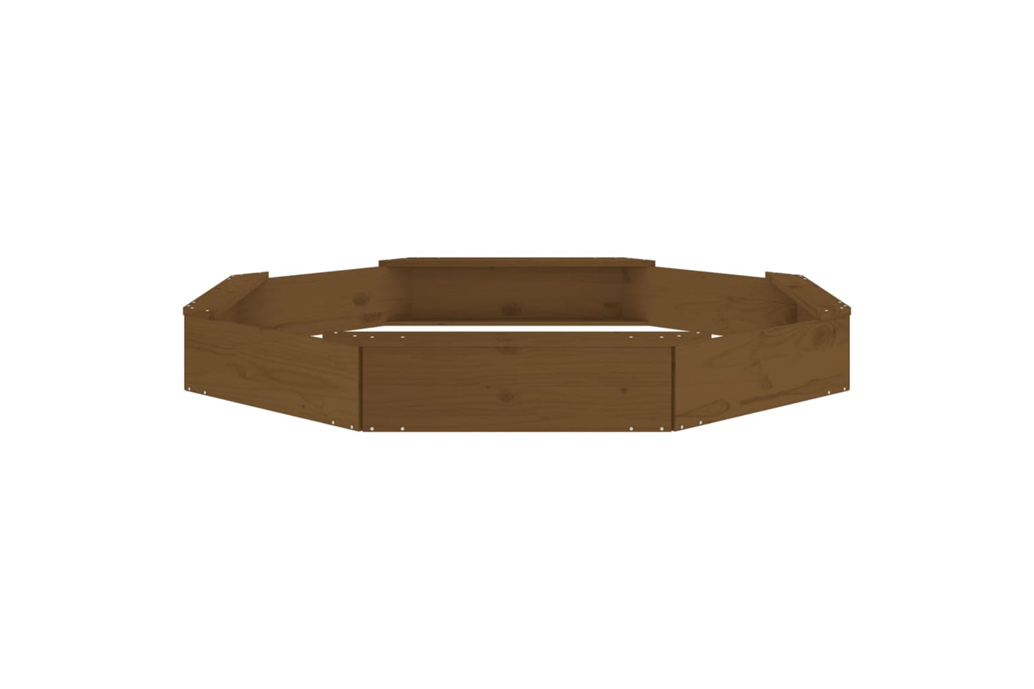 vidaXL 825019 Sandbox With Seats Honey Brown Octagon Solid Wood Pine-4