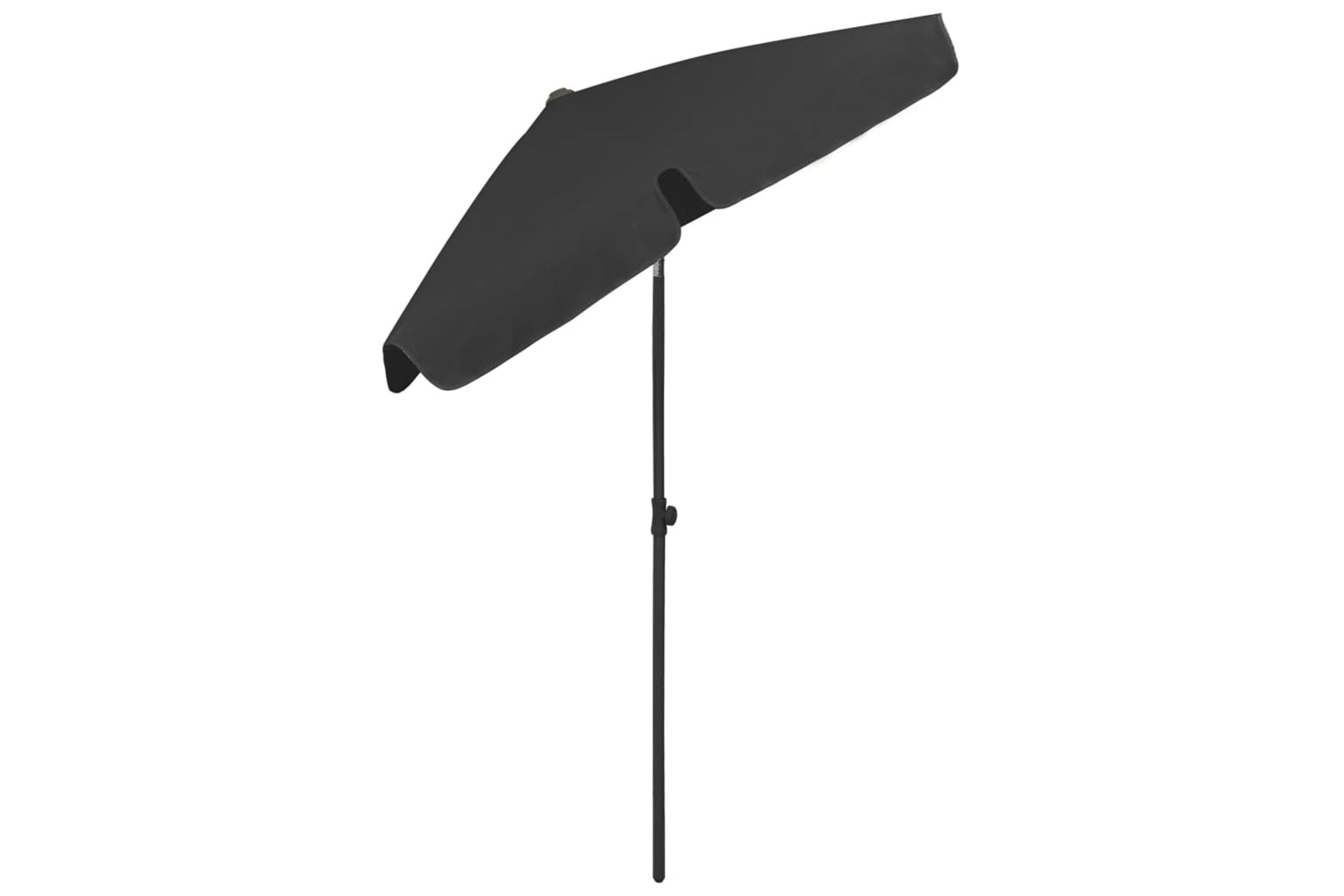 vidaXL 314725 Beach Umbrella Black 180x120cm-4