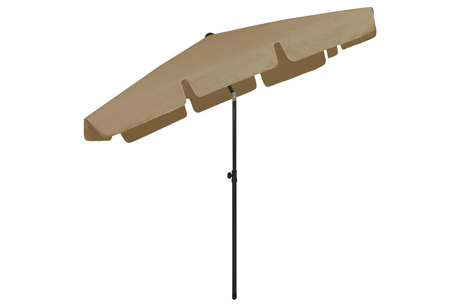 vidaXL 314730 Beach Umbrella Taupe 200x125cm-4